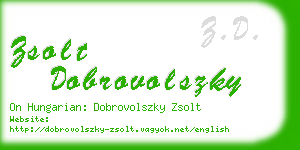 zsolt dobrovolszky business card